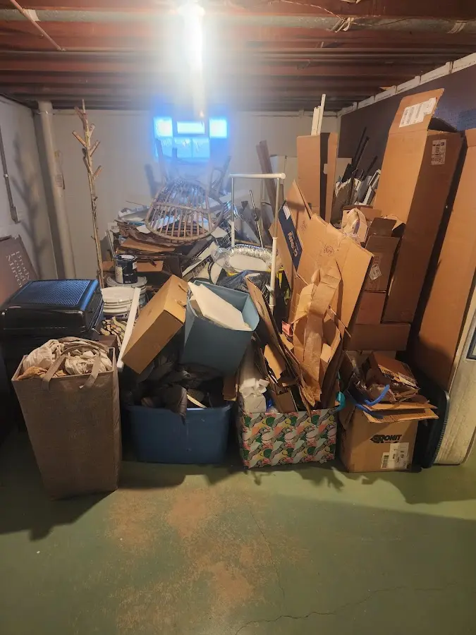 Roll-off dumpster container at job site for Yard Waste Dumpster Rental in Circle D-KC Estates